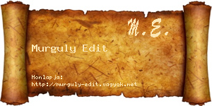Murguly Edit névjegykártya